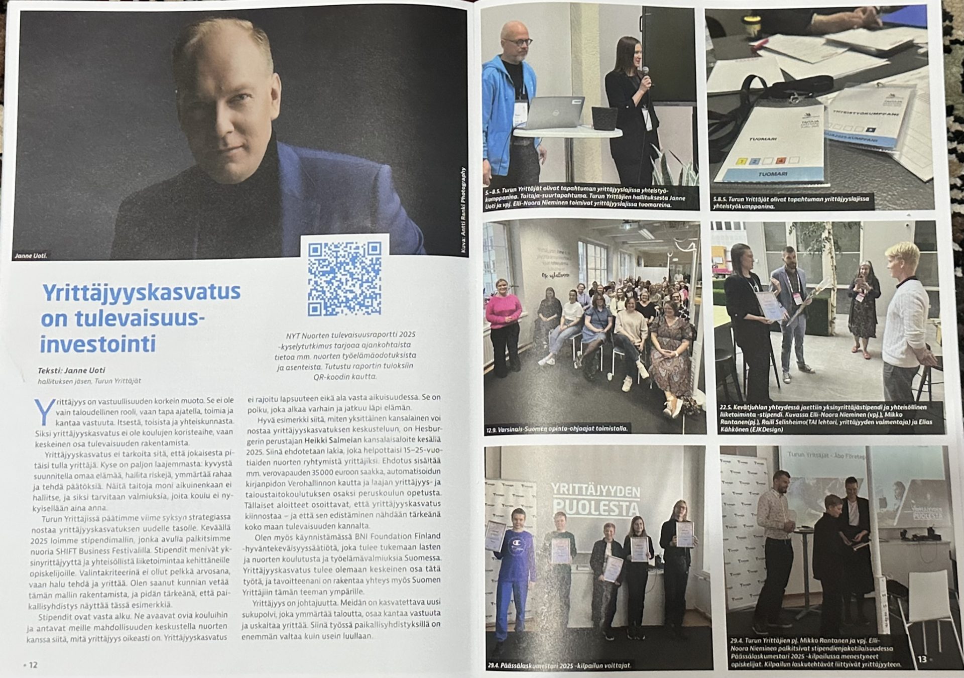 Kuvakaappaus Turbå -lehdestä